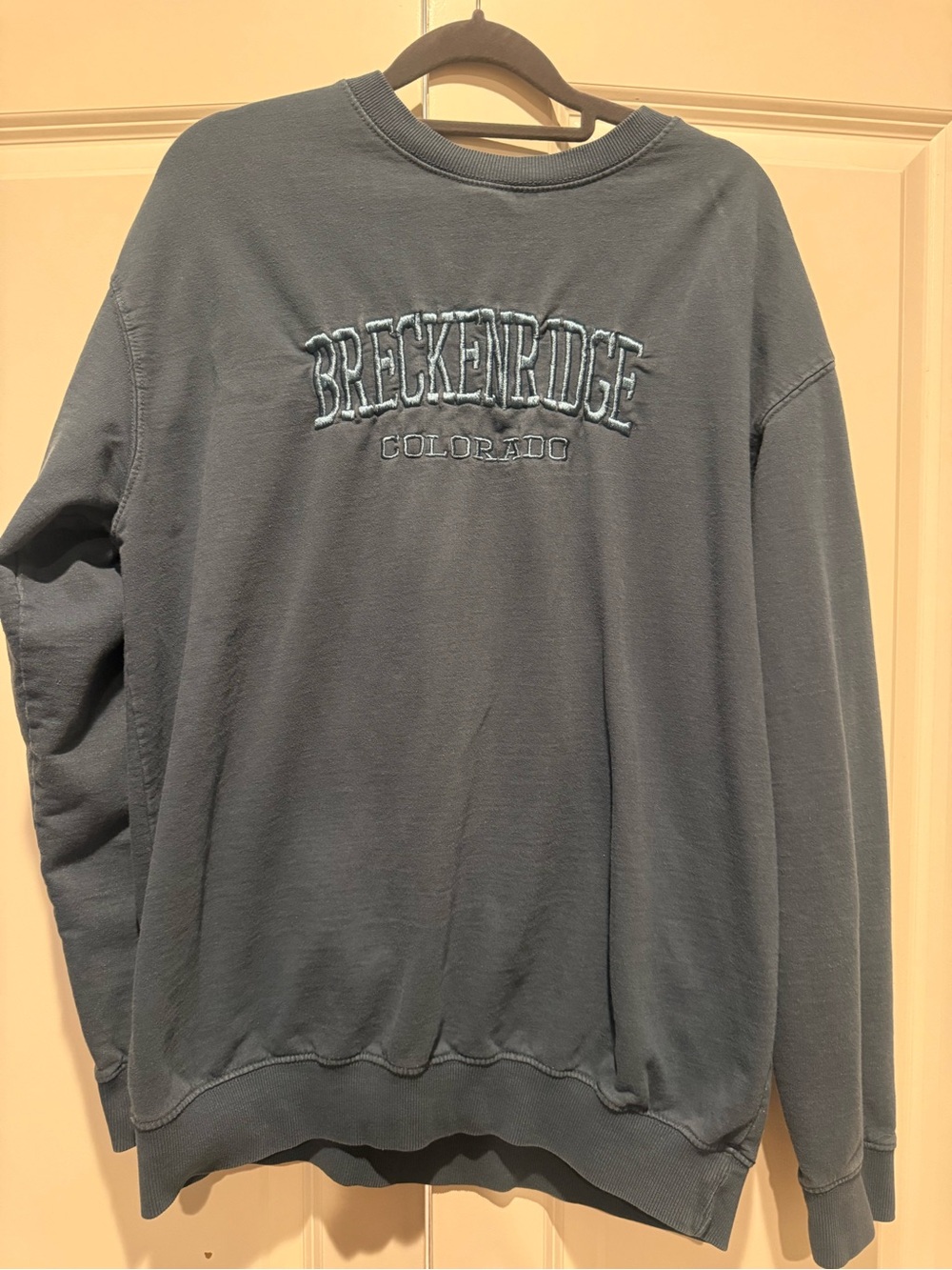 Navy Breckenridge Colorado Embroidered Sweatshirt